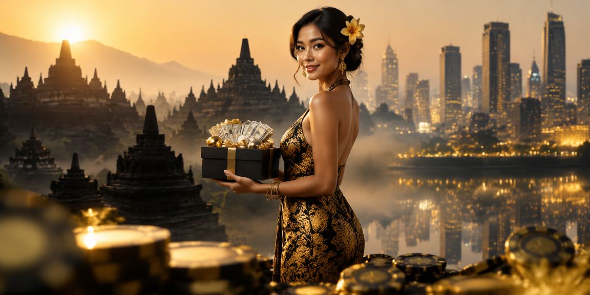 Model Vietnam di suasana casino malam dengan nuansa taruhan online
