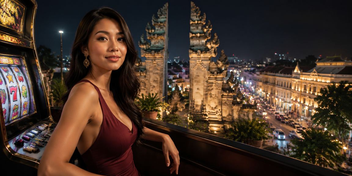 Pemain wanita menikmati game slot bondan96 dengan tampilan cerah di layar ponsel